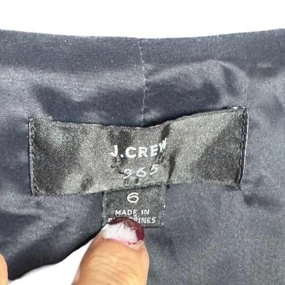 J. Crew 365 Black Going-out Blazer Stretch Twill size 6 Jacket - Picture 4 of 7